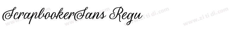 ScrapbookerSans Regu字体转换